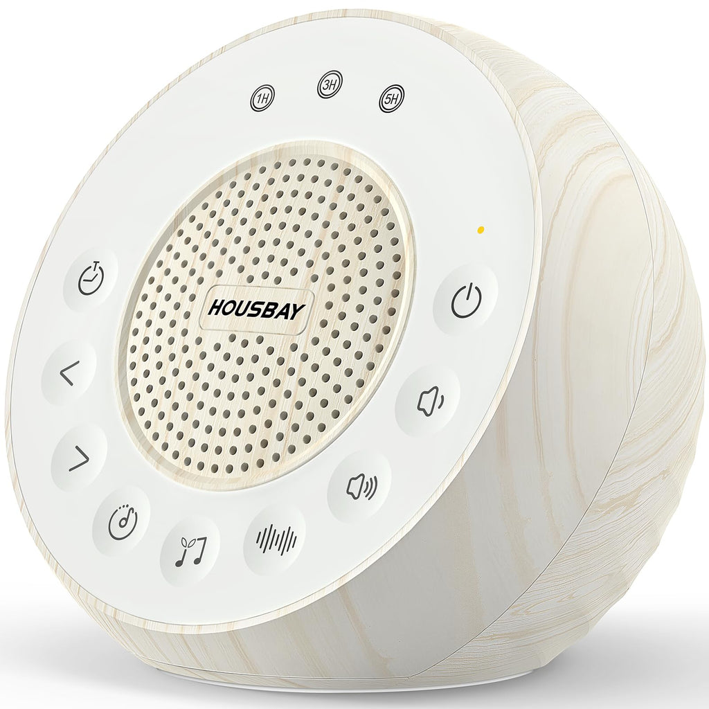 Housbay Sleep Sound Machine with 31 Sounds, Auto-Off Timer, Adjustable Volume