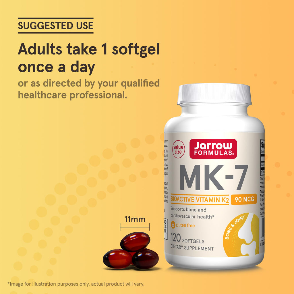 Jarrow Formulas MK-7 Vitamin K2 Softgels 90 mcg


