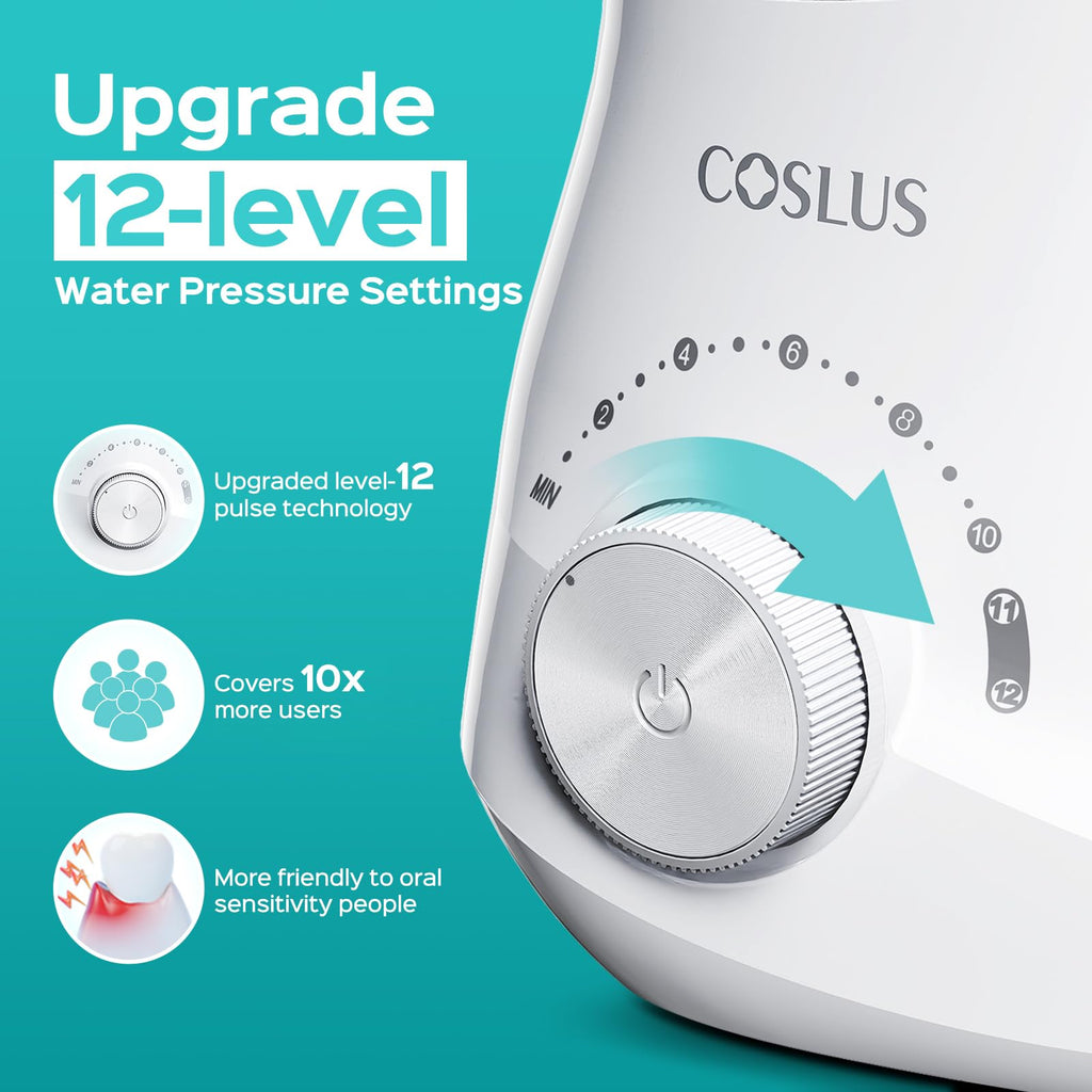 COSLUS E1 Electric Water Flosser for Teeth | Home-Use

