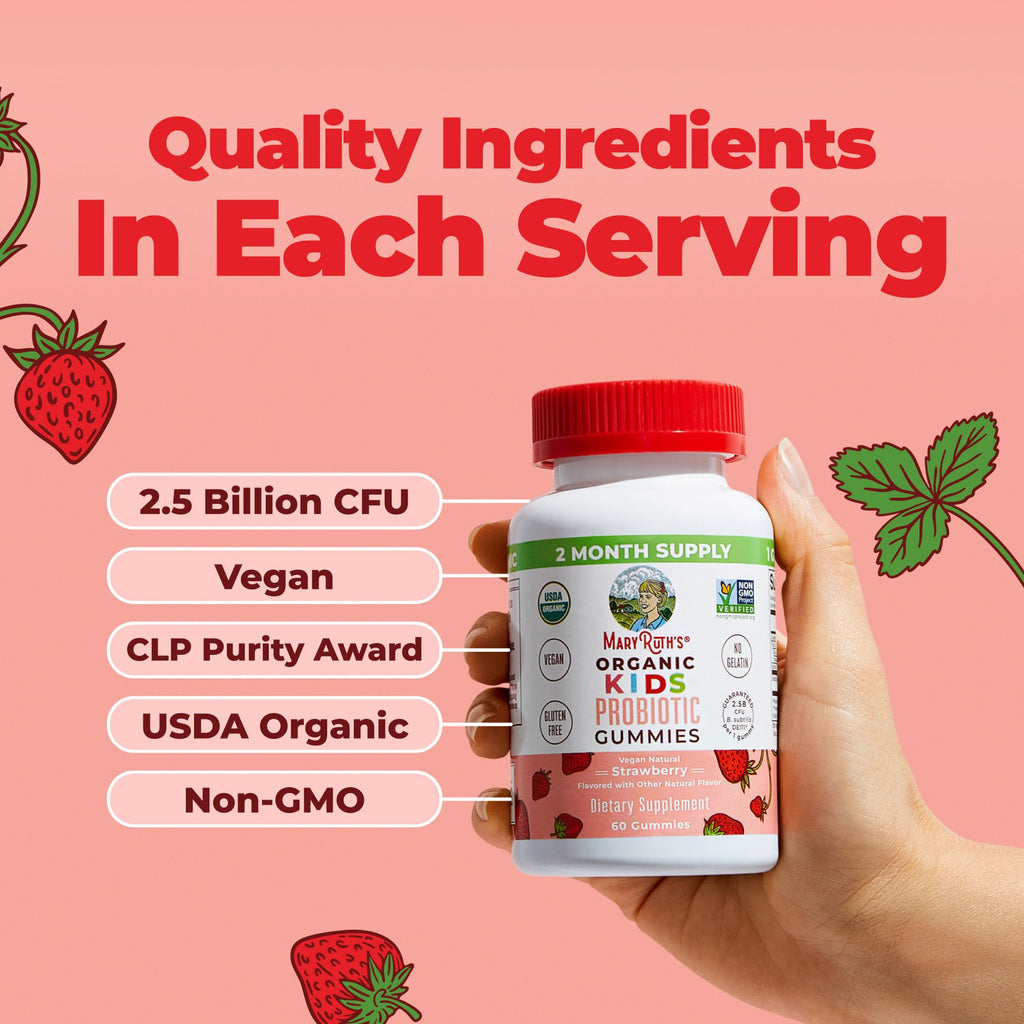 MaryRuth Organics Kids Probiotics Gummies | Digestive Health

