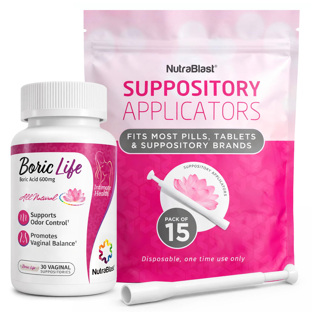 NutraBlast Boric Acid Suppositories for Feminine Balance

