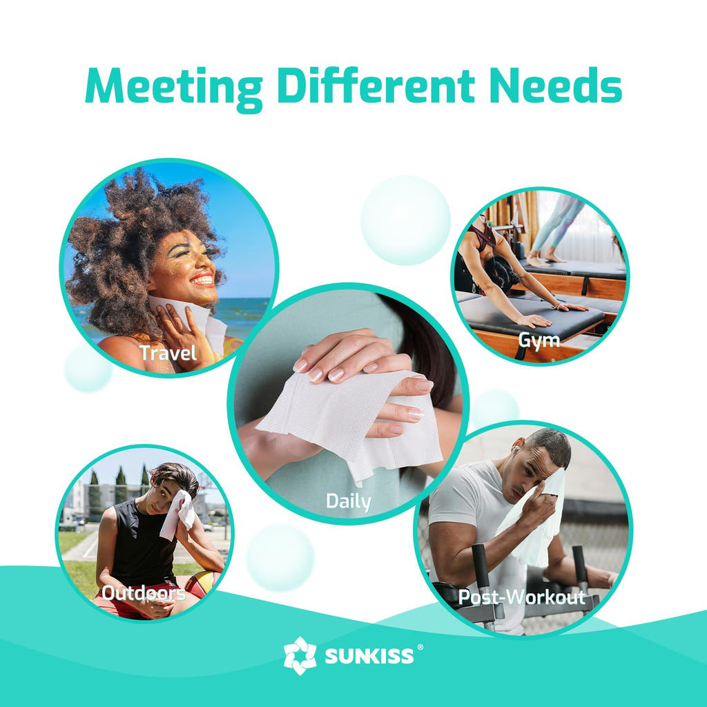 SUNKISS TrustPlus Wet Wipes for Adults No Rinse

