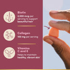 Nature's Bounty Hair Skin Nails Gummies with Collagen Biotin

