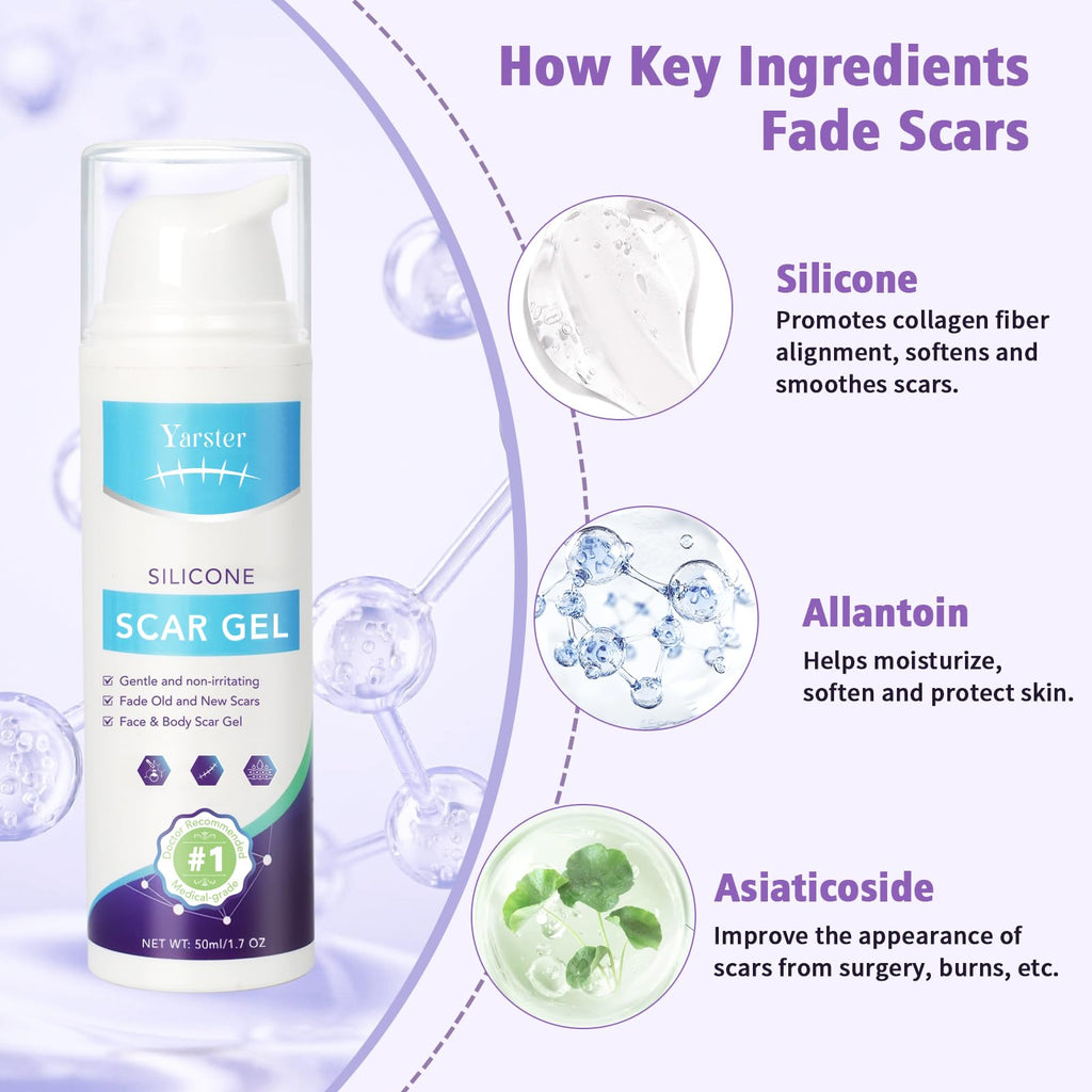 Medical Grade Silicone Scar Gel for Surgical & Acne Scars

