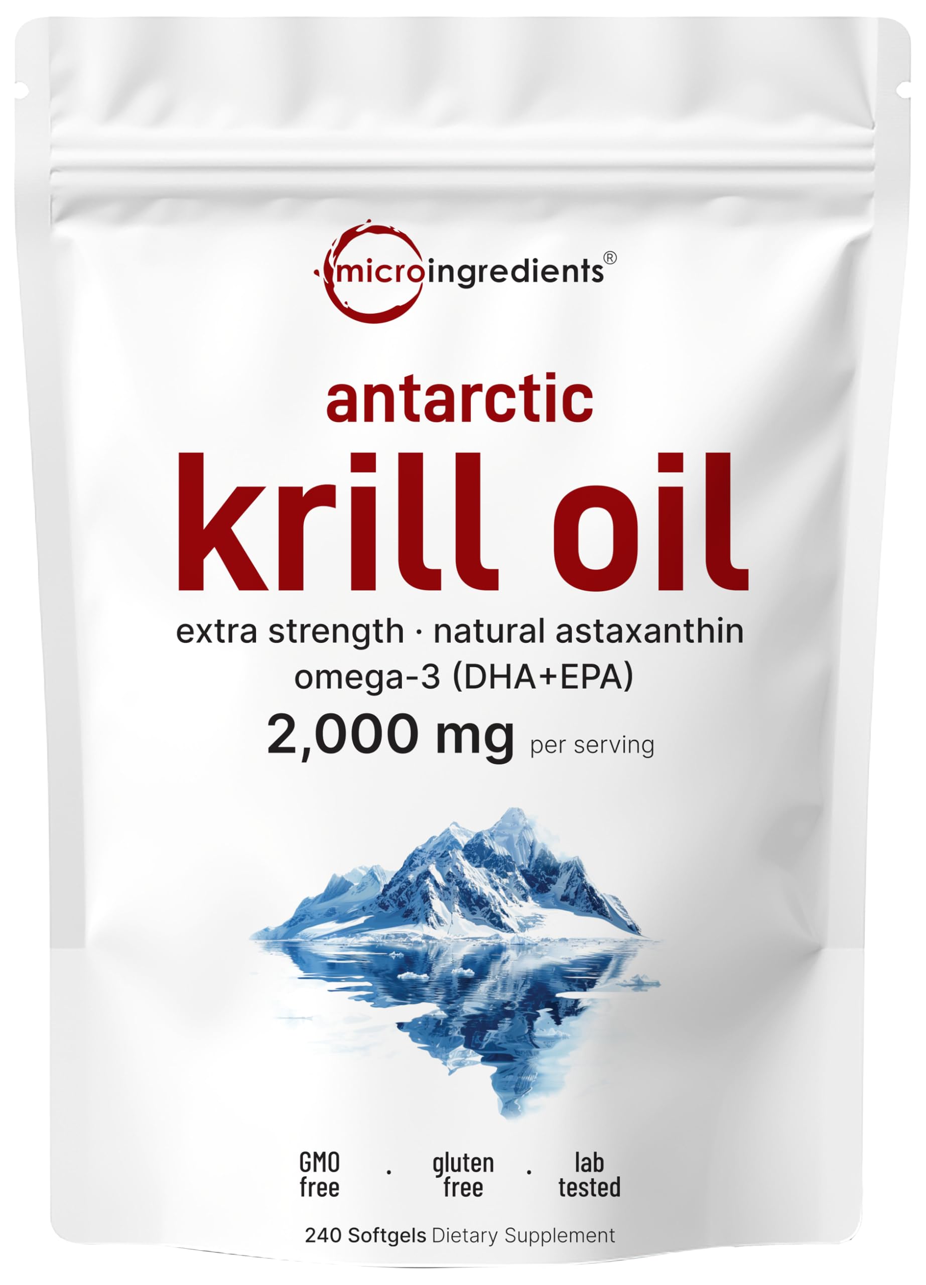 Micro Ingredients Antarctic Krill Oil 2,000 mg EPA & DHA

