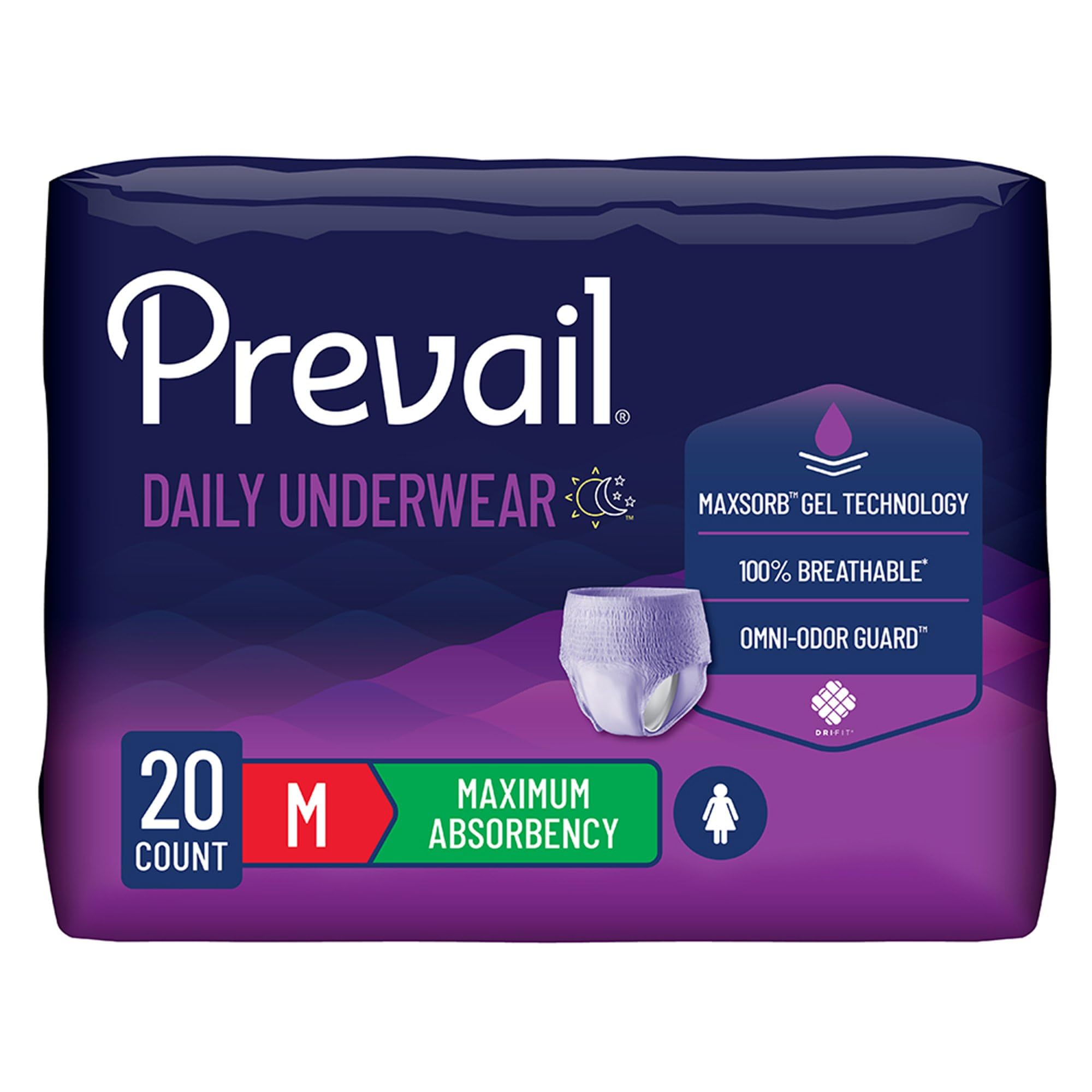 Prevail Proven Women's Incontinence Protective Underwear - Maximum Absorbency