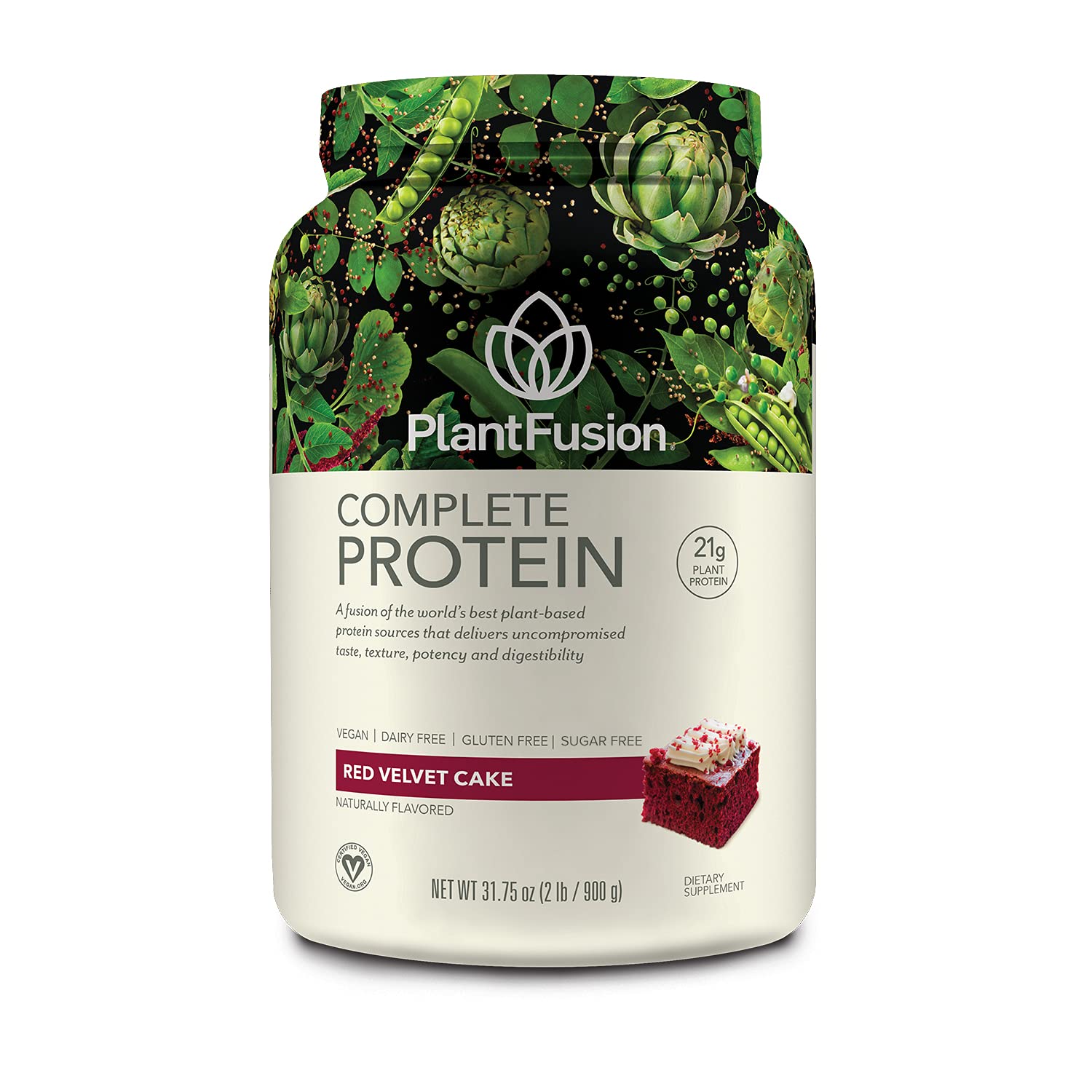 PlantFusion Complete Vegan Protein Powder with BCAAs