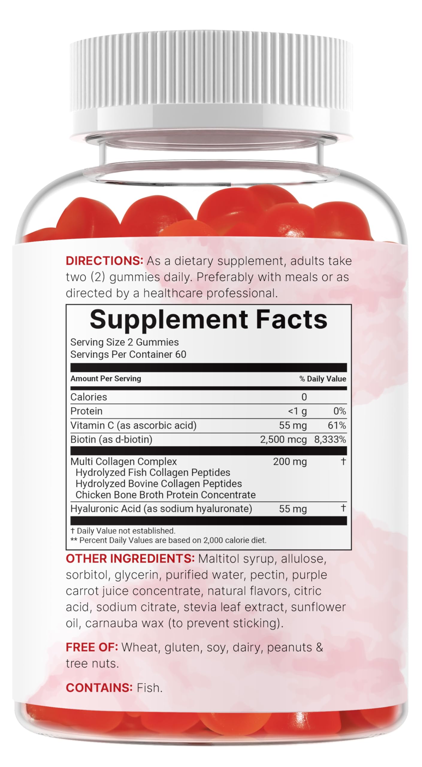 Micro Ingredients Multi Collagen Gummies | Chewable Collagen

