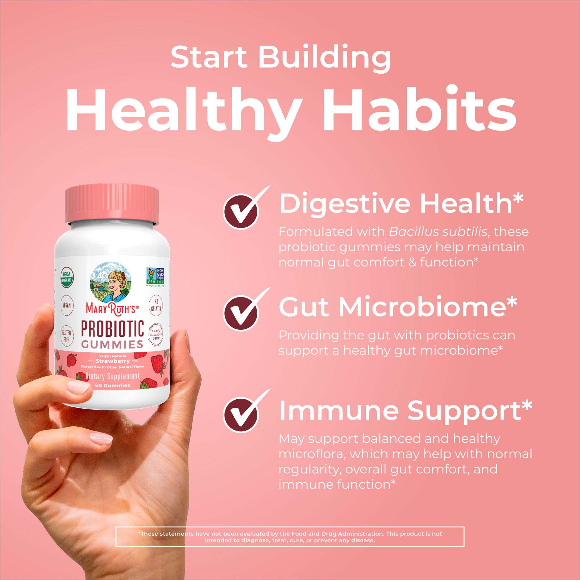 MaryRuth's Probiotic Gummies for Gut Health


