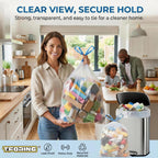 Trash Bags - Heavy-Duty Drawstring Leakproof

