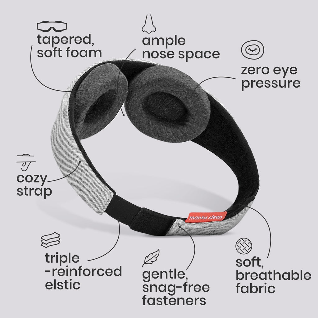 Manta Original Sleep Mask for Maximum Blackout Sleep

