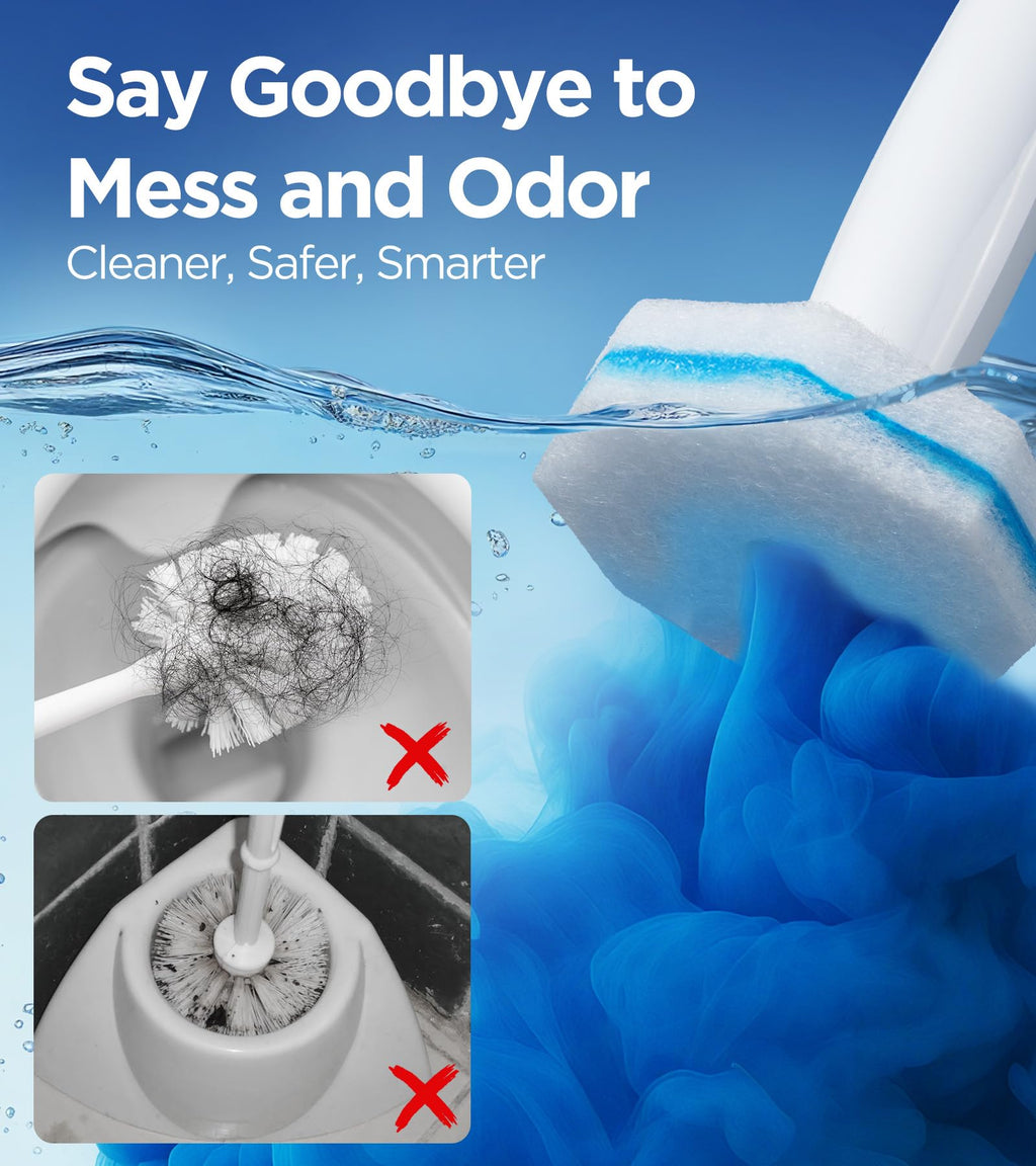 Caspeak Toilet Wand Refills - 5X Cleaning Power

