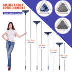 JEHONN Wall Mop 82-Inch Reach | 3-in-1 Duster with Pads

