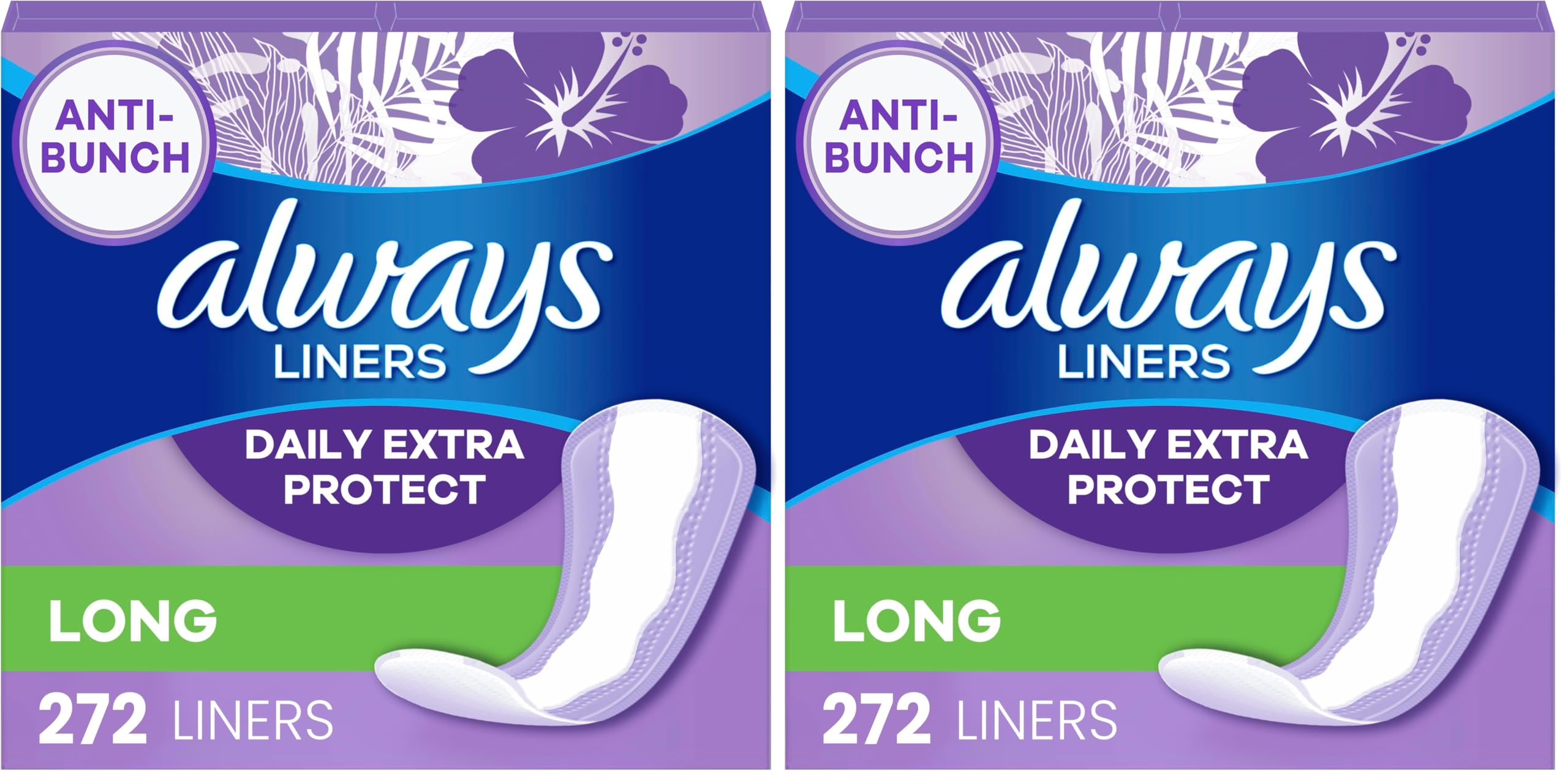Always Anti-Bunch Xtra Protection Pantyliners Unscented
