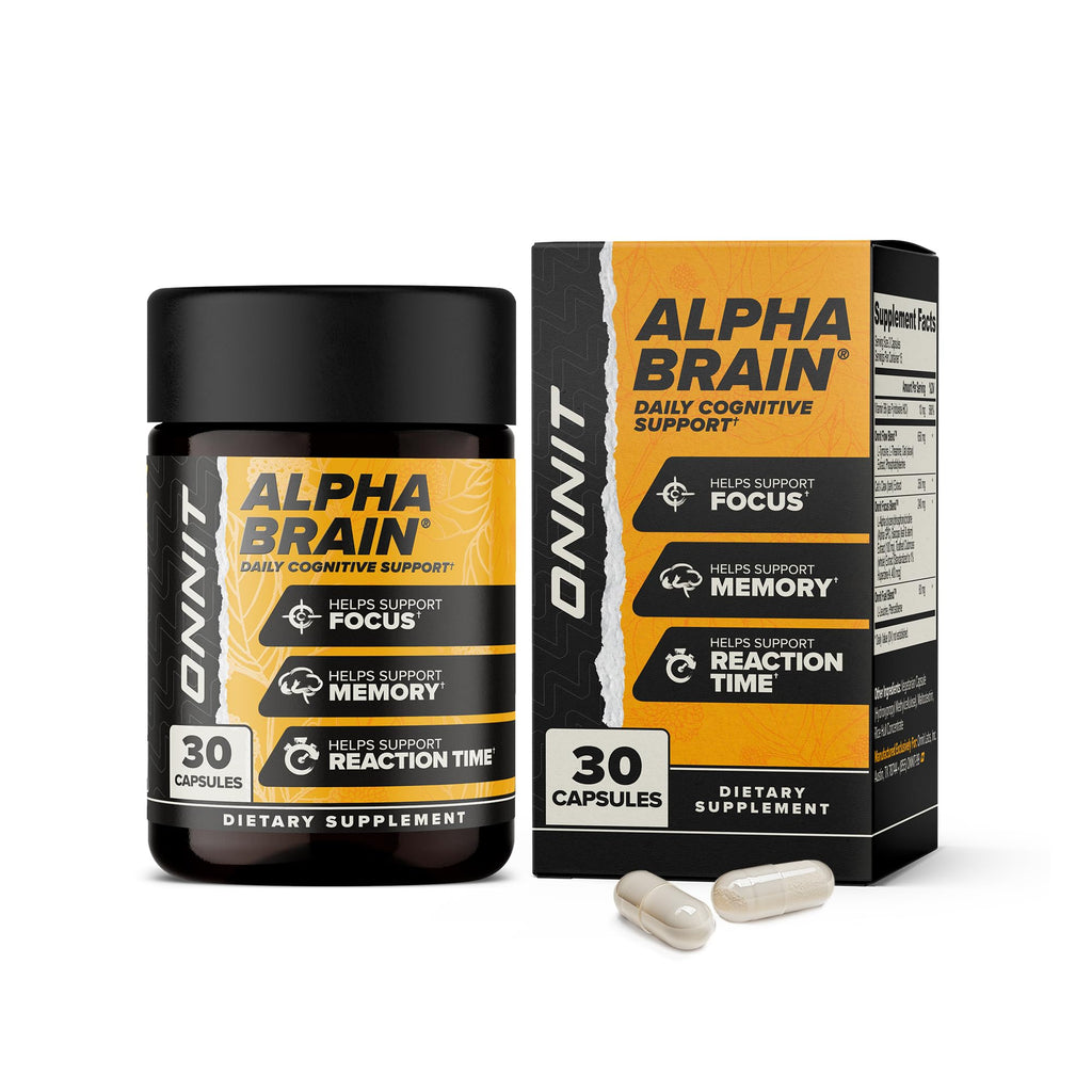 ONNIT Alpha Brain Nootropic for Focus, Memory & Mental Clarity