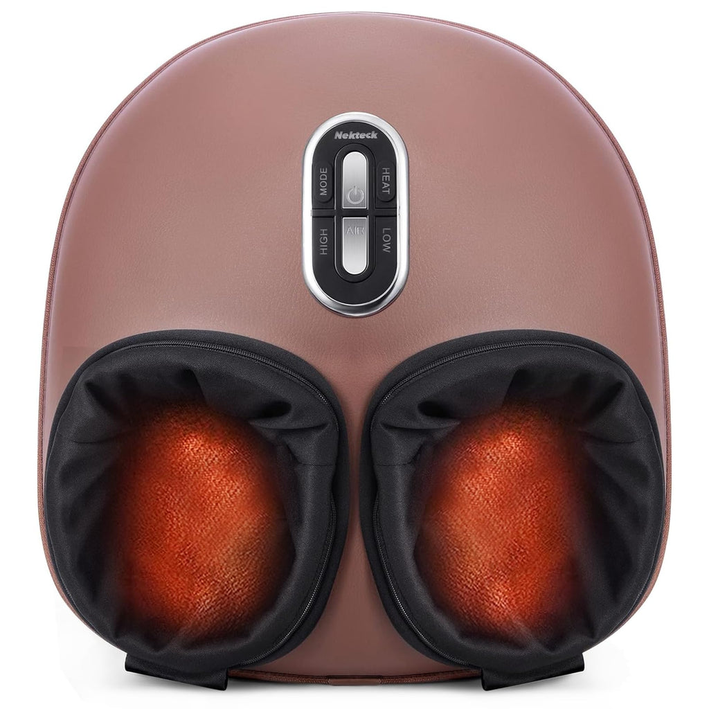 Nekteck Shiatsu Foot Massager with Heat - 3 Modes Deep Kneading Therapy
