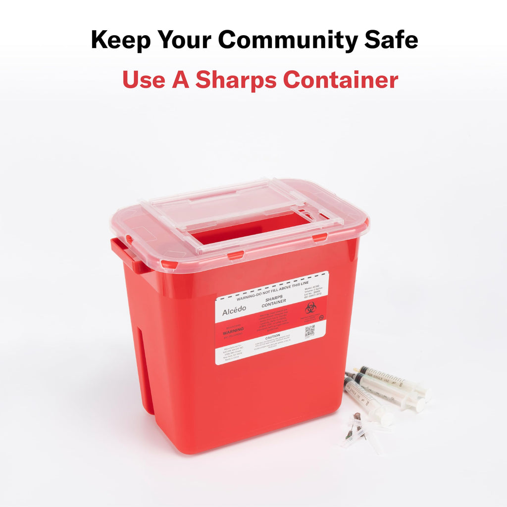 Alcedo Sharps Container – Medical Grade Biohazard Disposal

