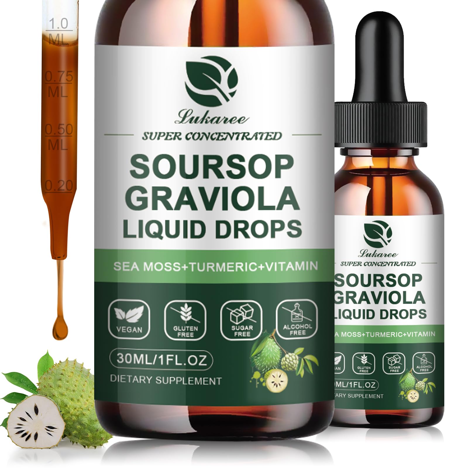 Lukaree Soursop Liquid Drops with Sea Moss for Immunity

