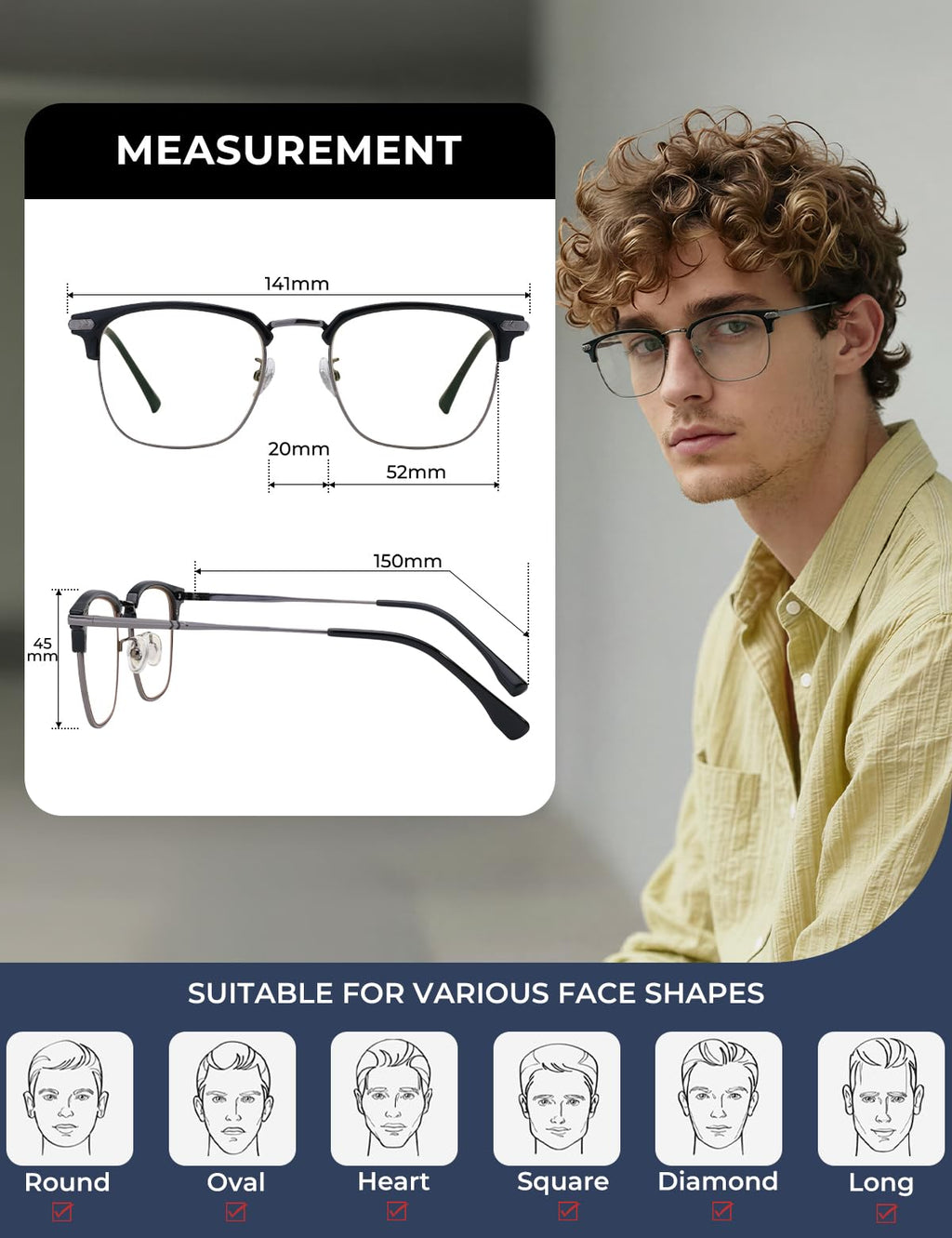 ZanyLen Light-Blocking Glasses for Computer & Screen

