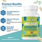 Bariatric Choice Multivitamin with Iron – Once Daily Capsule

