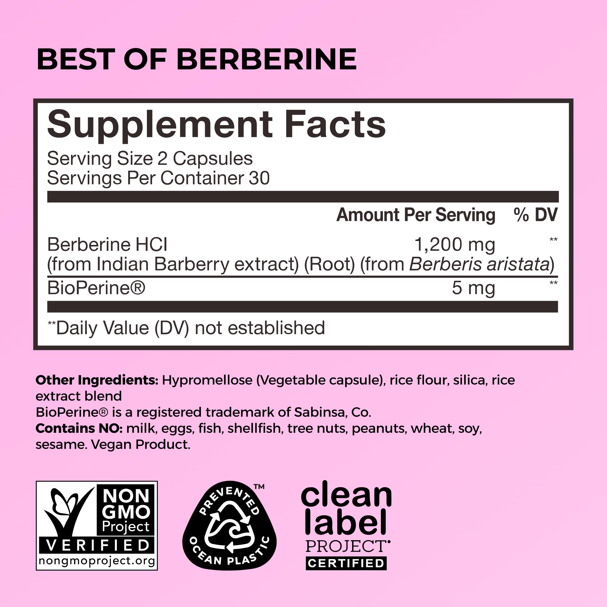 HUM Berberine Supplement for Metabolic Health | BioPerine

