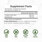 Deal Supplement R-Alpha Lipoic Acid with Benfotiamine

