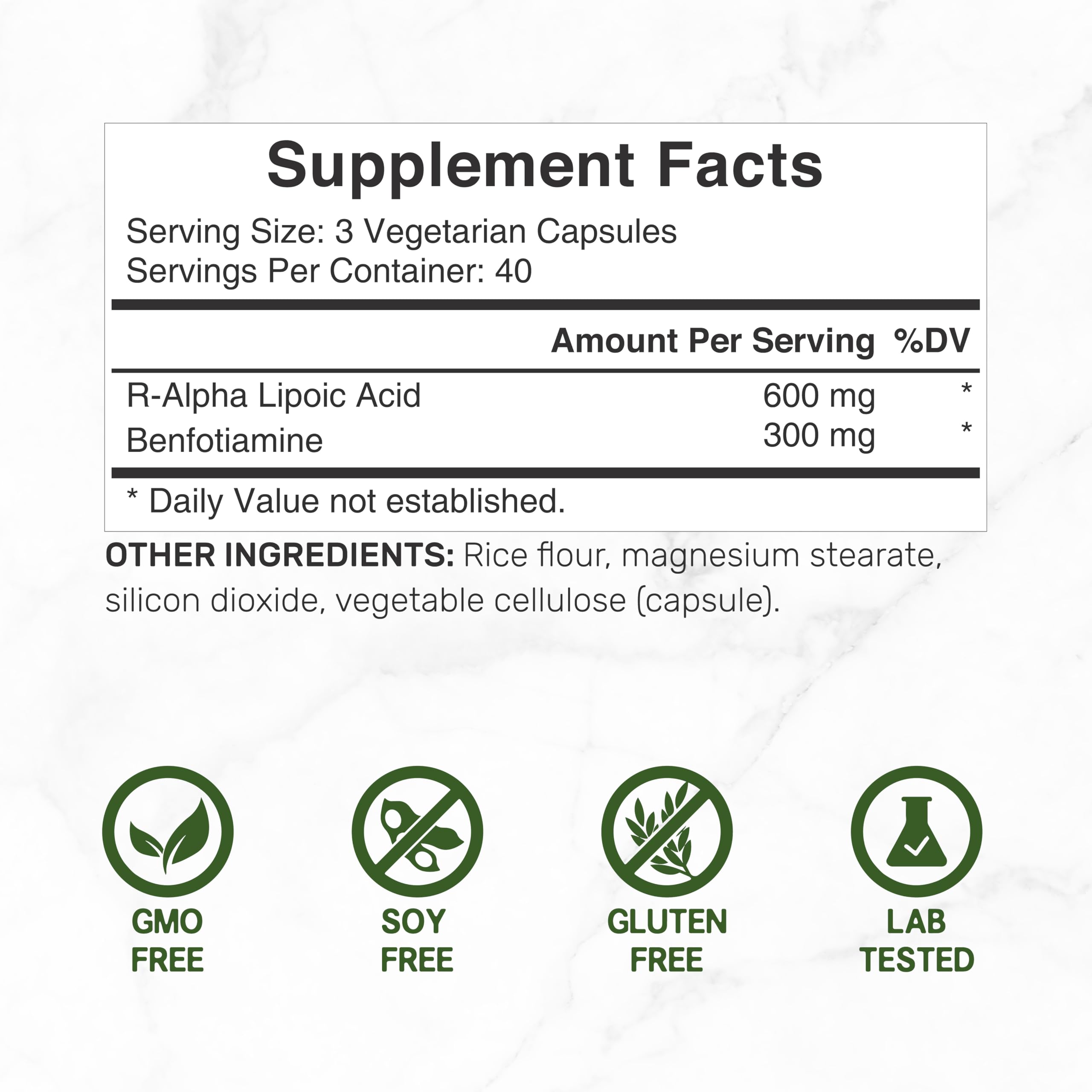 Deal Supplement R-Alpha Lipoic Acid with Benfotiamine

