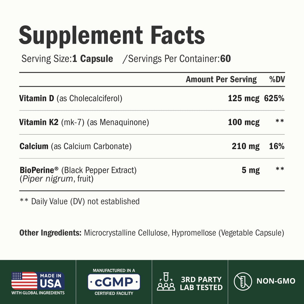 Bone Health Dietary Supplement | Immune & Muscle Support

