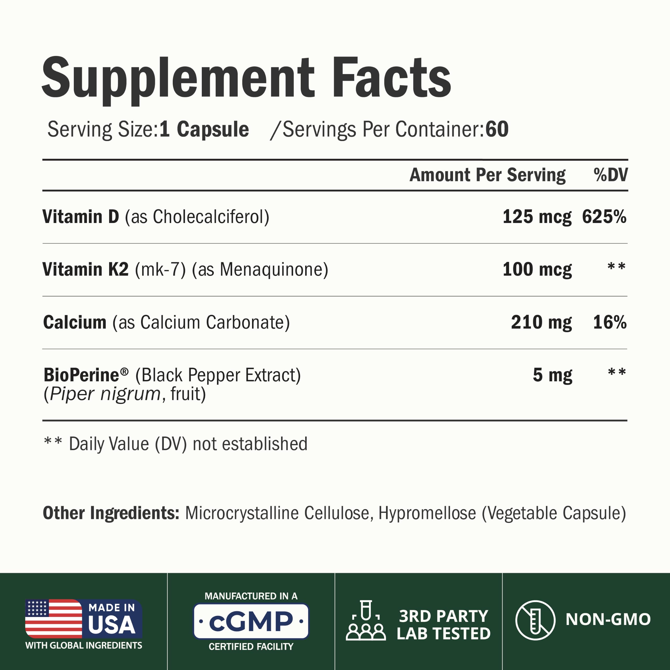 Bone Health Dietary Supplement | Immune & Muscle Support

