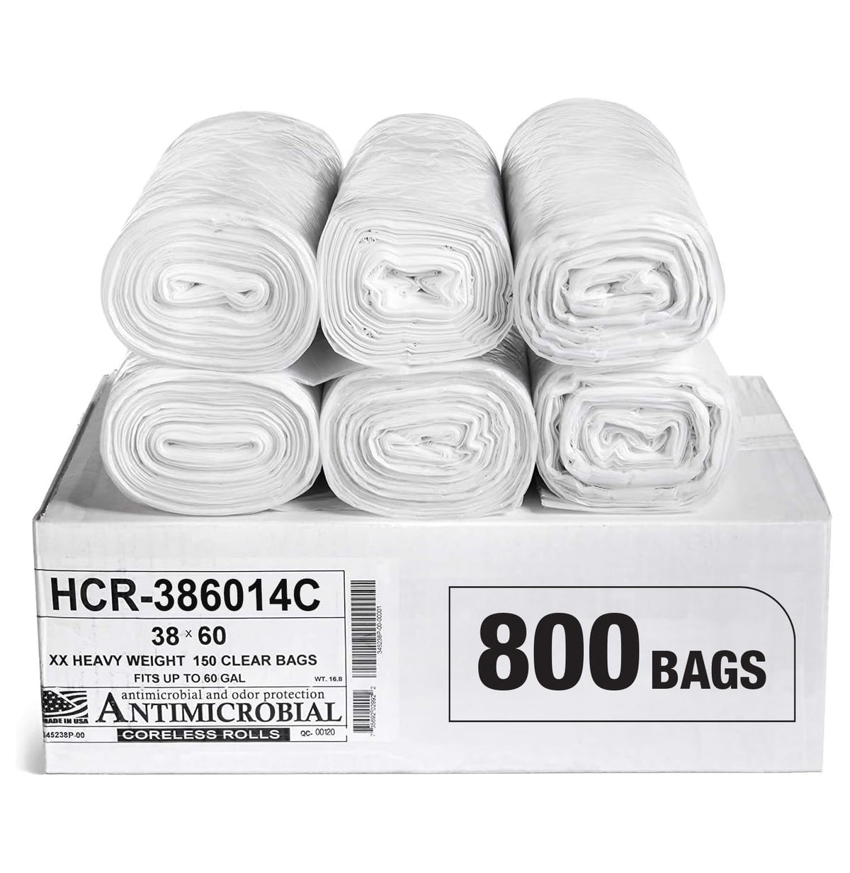 Aluf Plastics High Density Trash Bags - Heavy-Duty