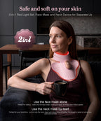 INTEO Red Light Therapy Mask for Face & Neck - 680 LEDs

