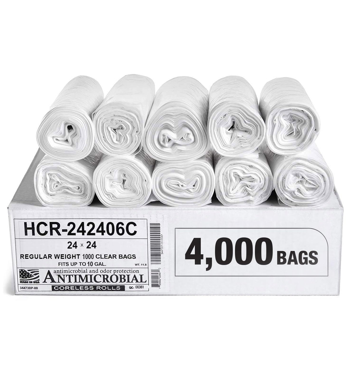 Aluf Plastics High Density Trash Bags - Heavy-Duty