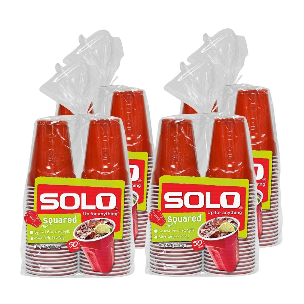 SOLO Squared Plastic Party Cups
