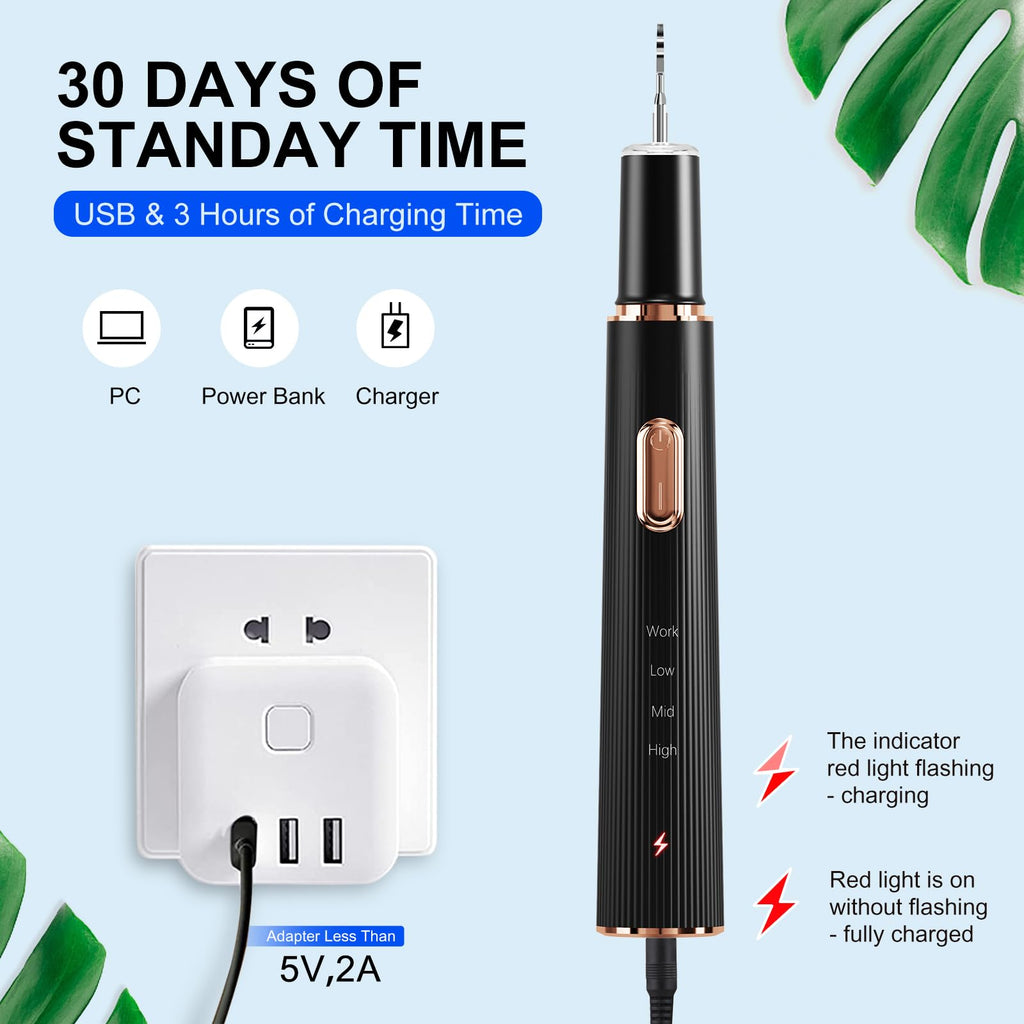 Plaque Remover for Teeth - Rechargeable Tartar Tool

