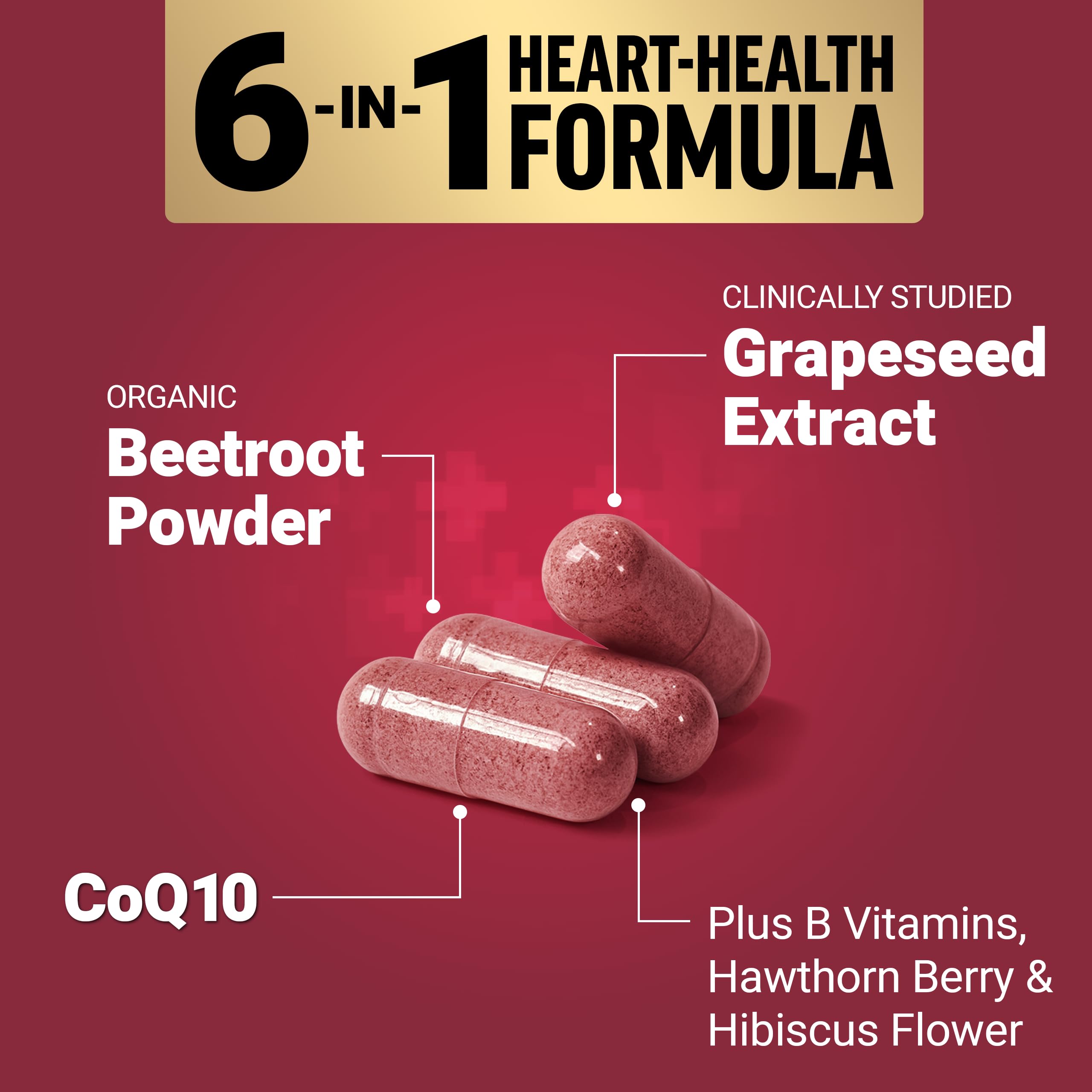 Force Factor Total Beets Heart Health Capsules

