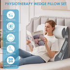 MEGCXIT Bed Wedge Pillow for Sleep Apnea – 23.6-Inch Wide Triangle Wedge

