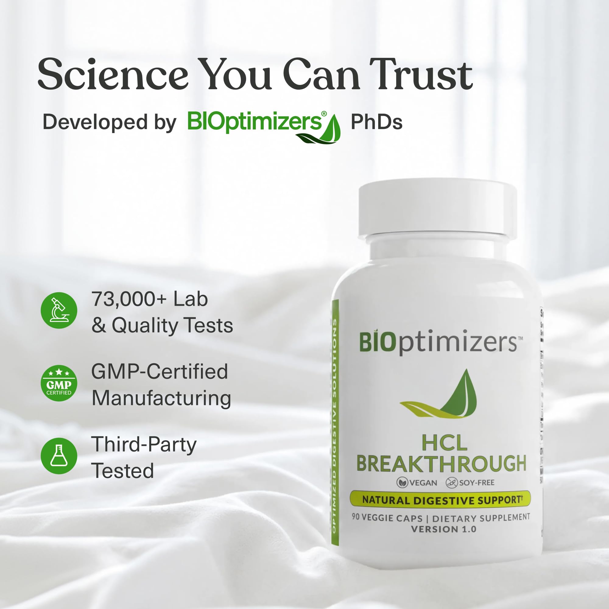 BIOptimizers HCL Breakthrough Betaine HCl Supplement

