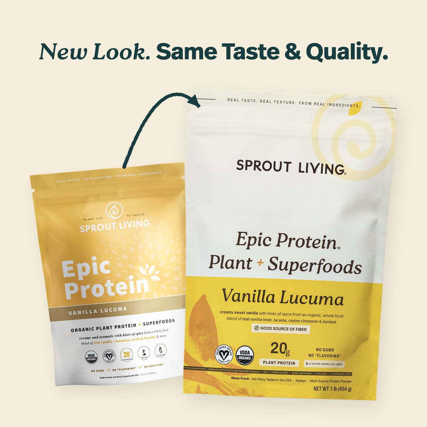 Sprout Living Epic Protein Plant Based Protein Powder

