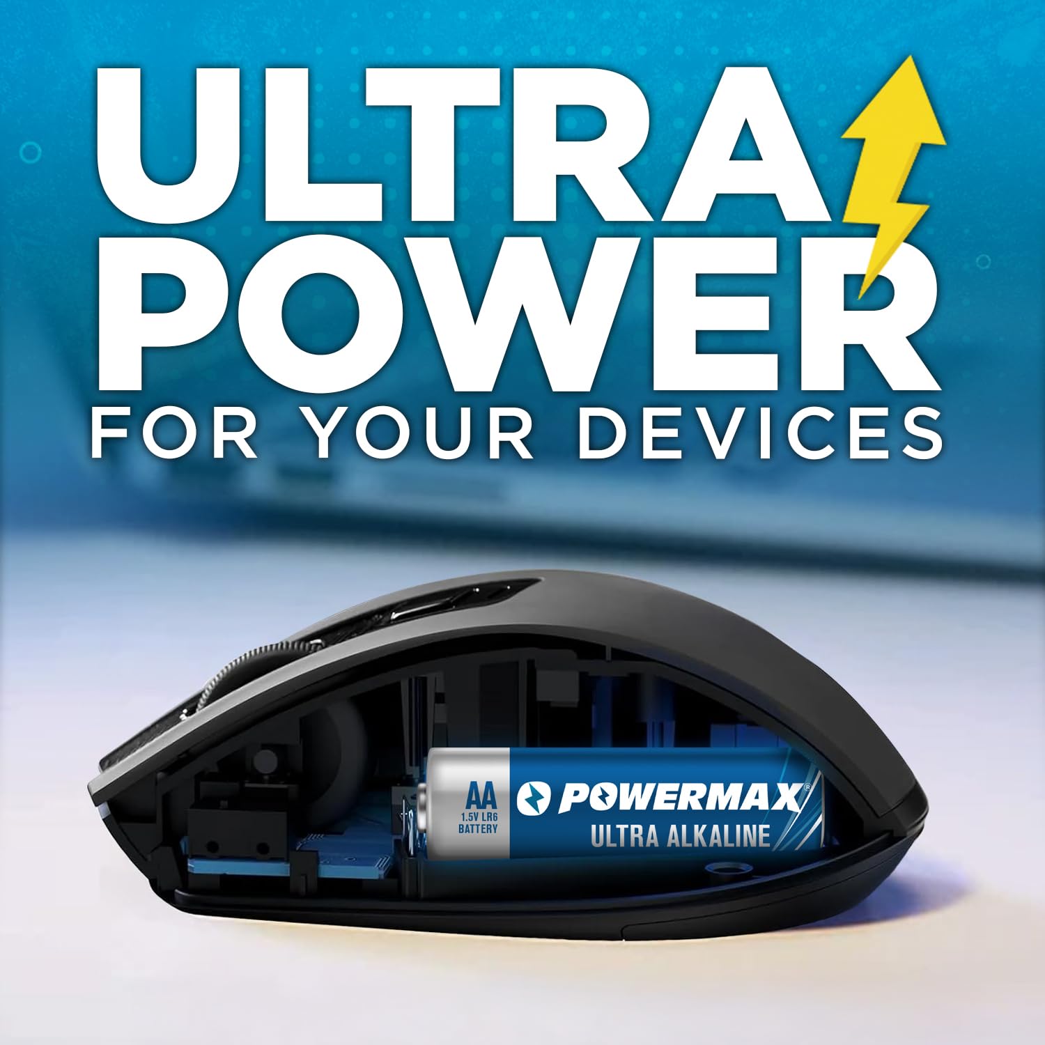 Powermax AA Alkaline Batteries - 1.5V Non-Rechargeable

