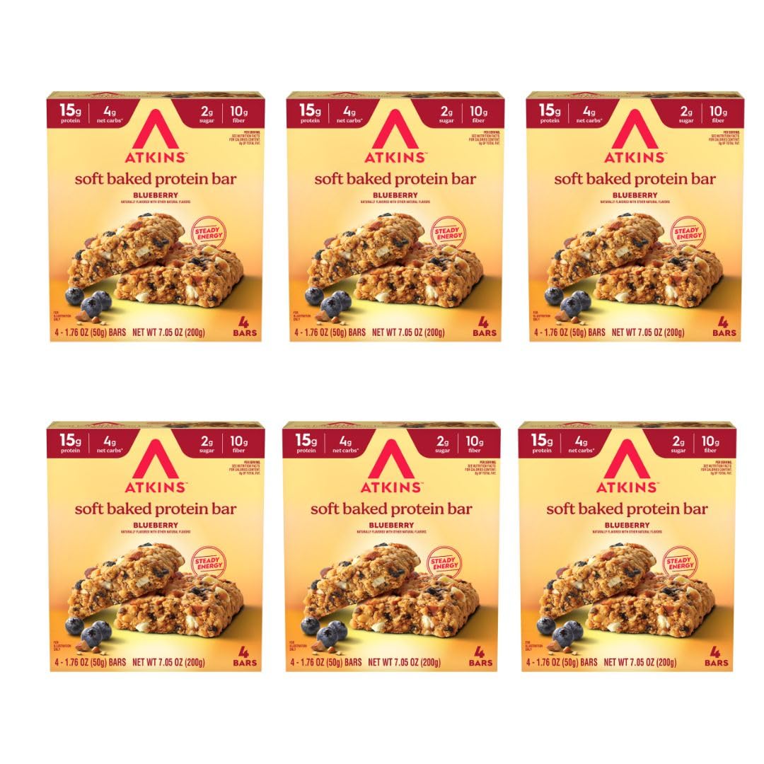 Atkins Soft Baked Protein Bars High Protein Snack

