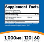 Nutricost NAD+ Supplement Nicotinamide Adenine Dinucleotide

