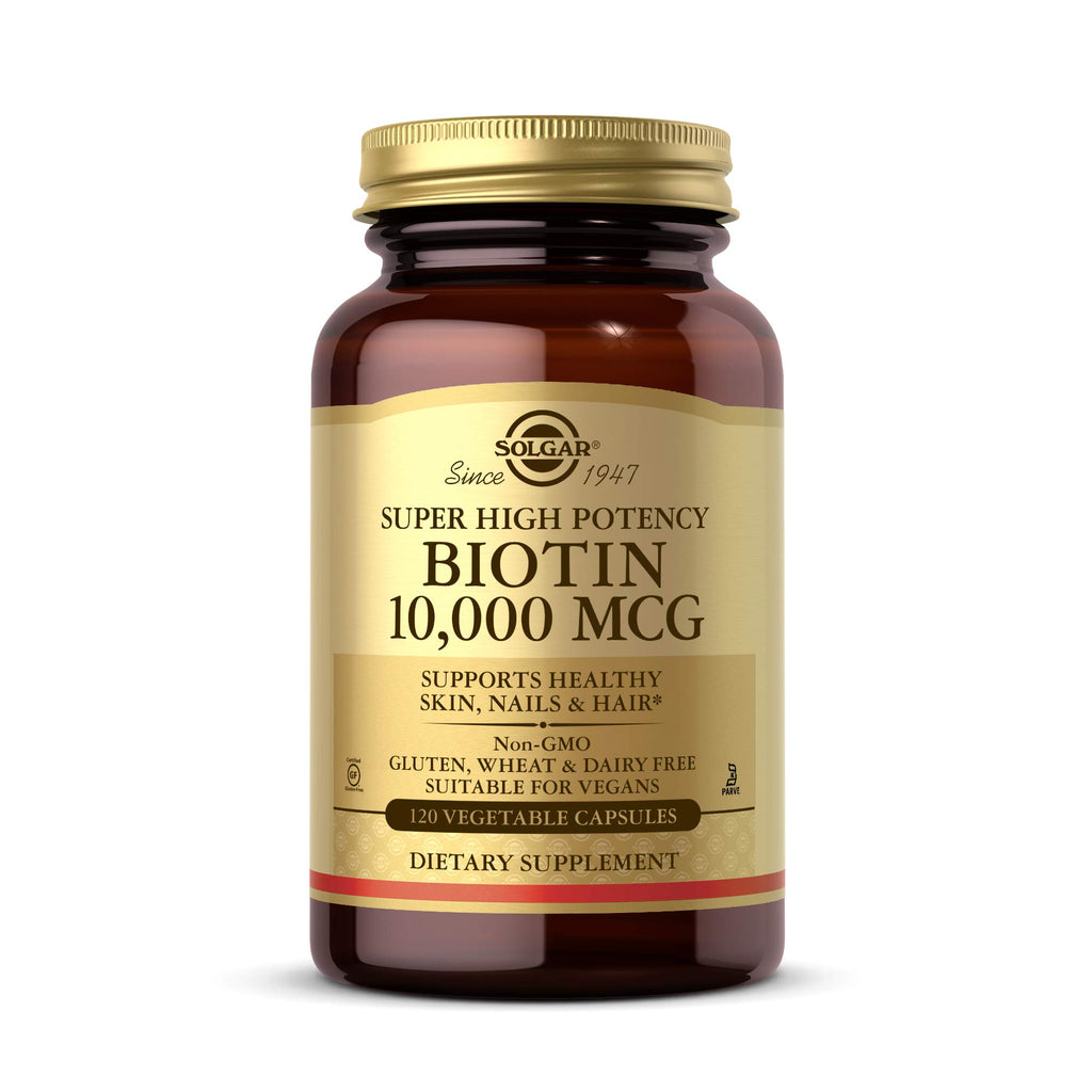 Solgar Biotin 10000 mcg Vegetarian Capsules for Hair & Skin

