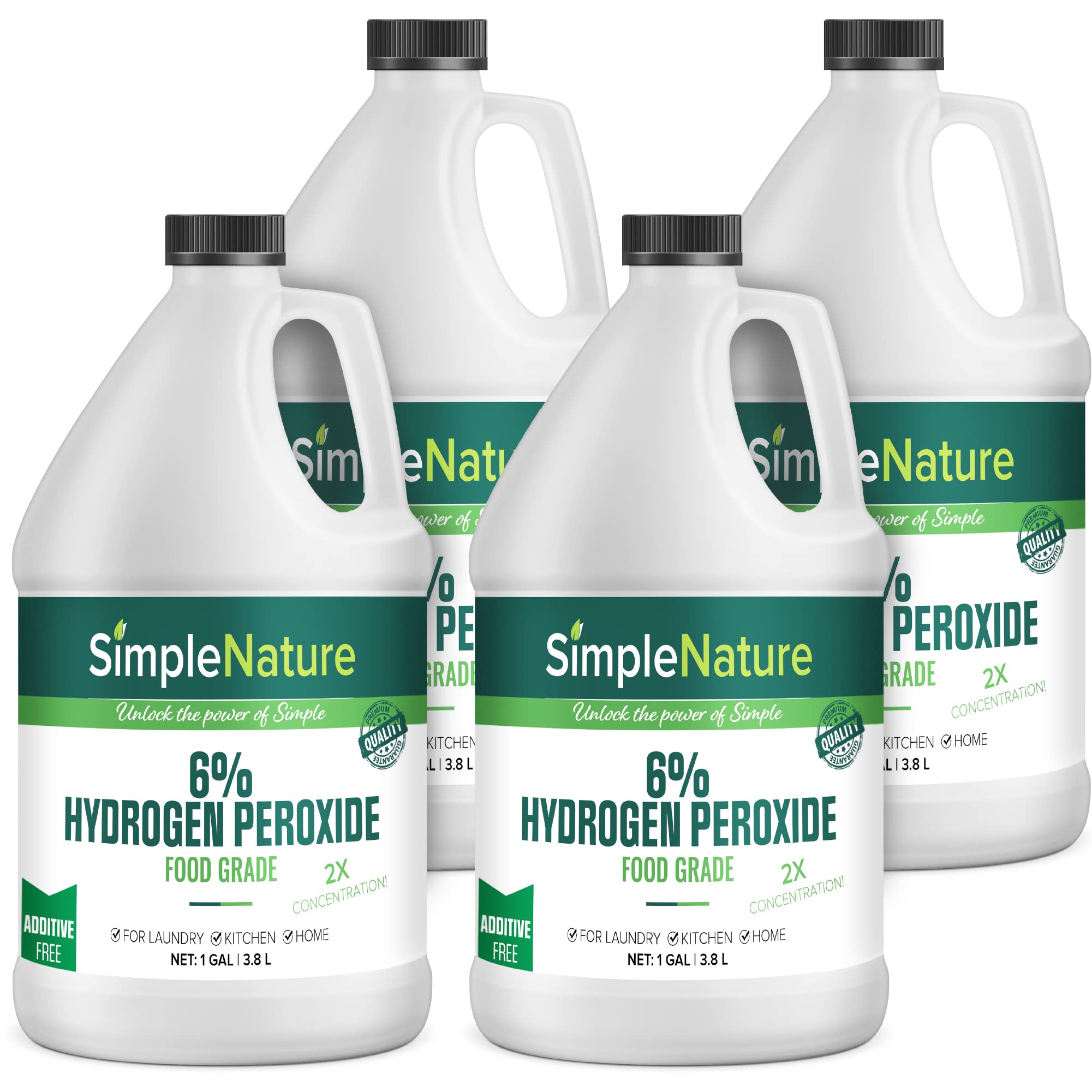 SimpleNature Food Grade Hydrogen Peroxide Solution Multipurpose Cleaner
