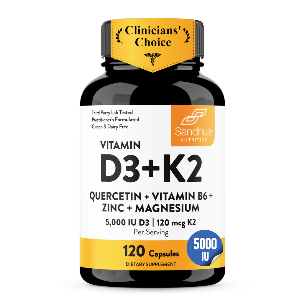 Sandhu's Vitamin D3 K2 Magnesium and Quercetin Supplement

