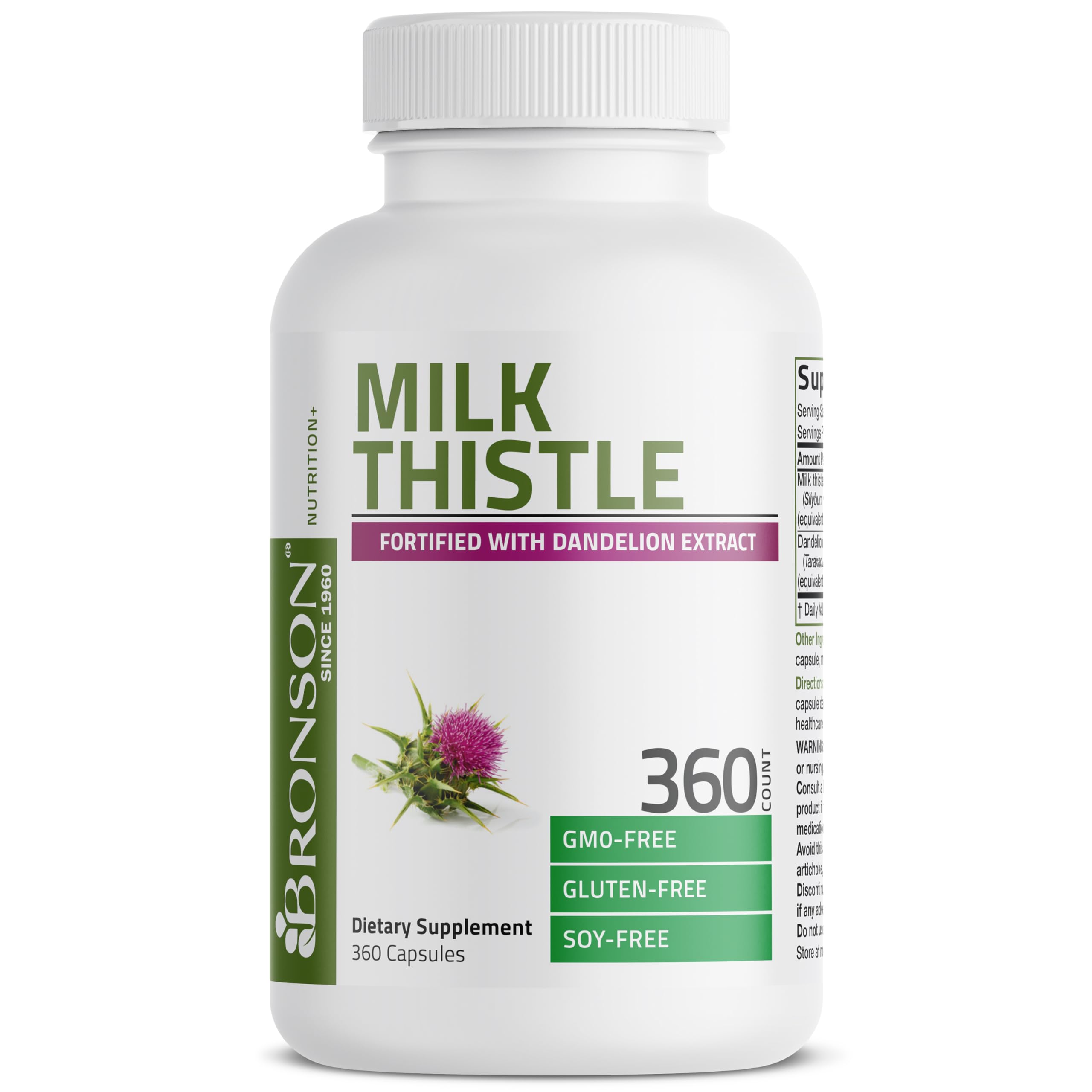 Bronson Milk Thistle Liver Support Capsules

