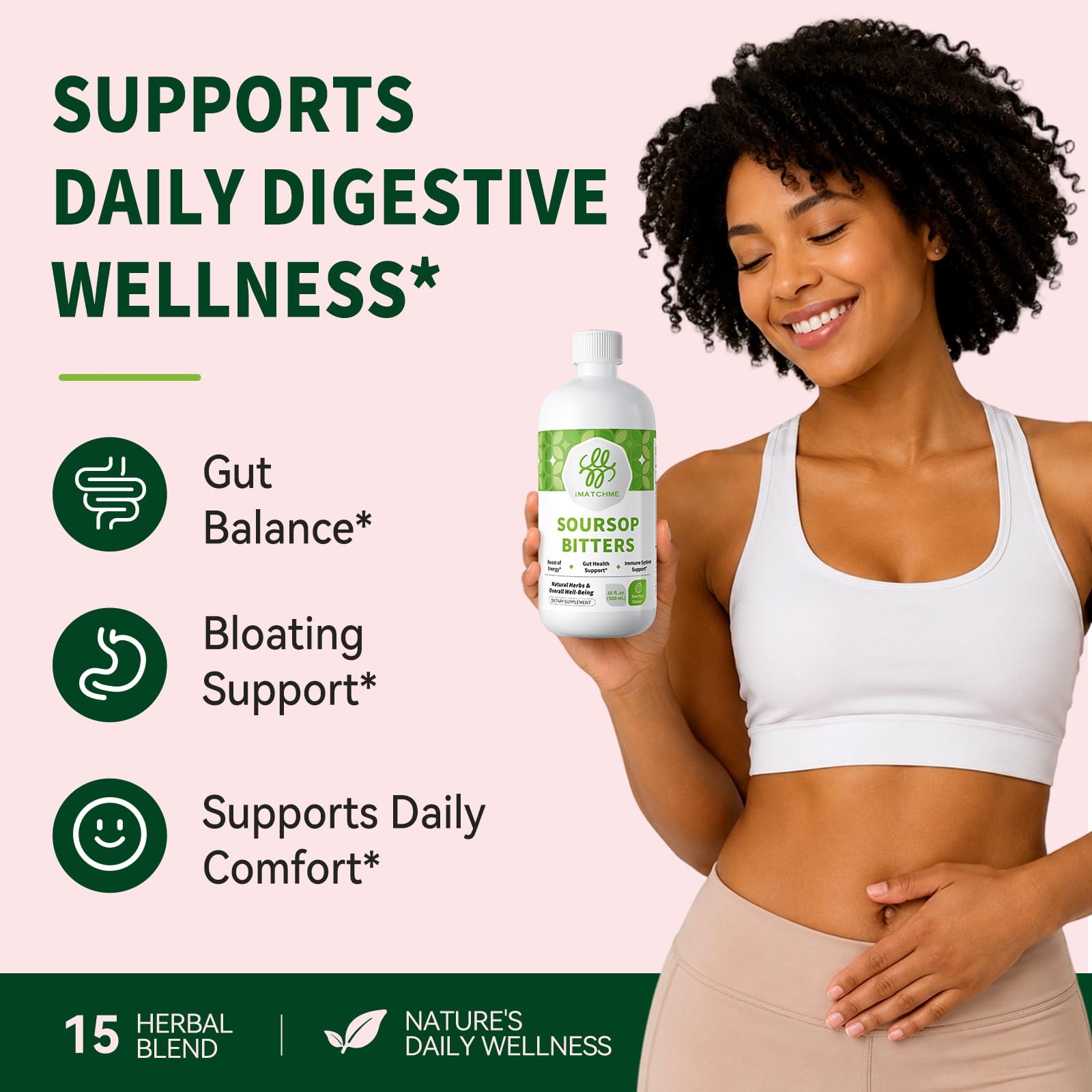 iMATCHME Soursop Bitters Liquid Digestive & Immune Support


