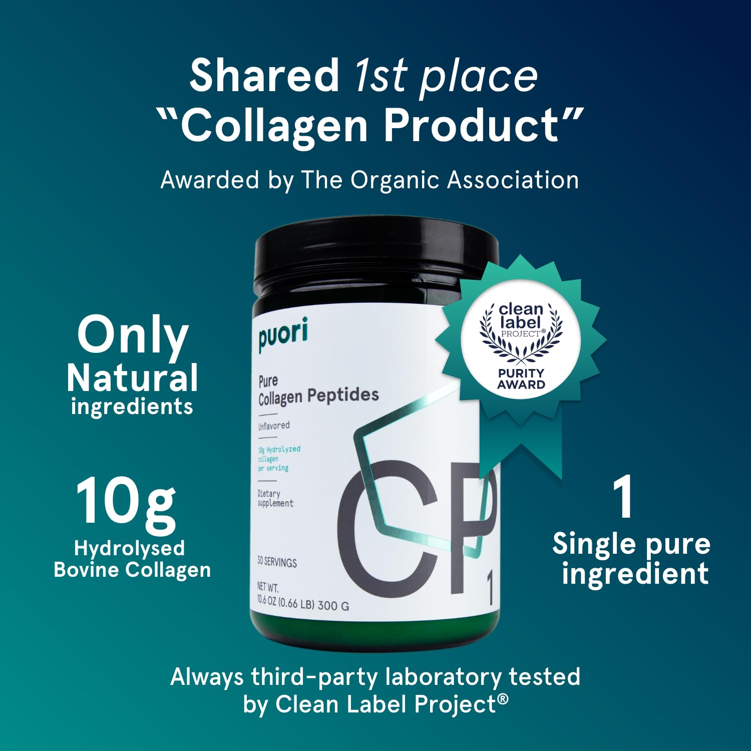 Puori Pure Collagen Peptides Powder

