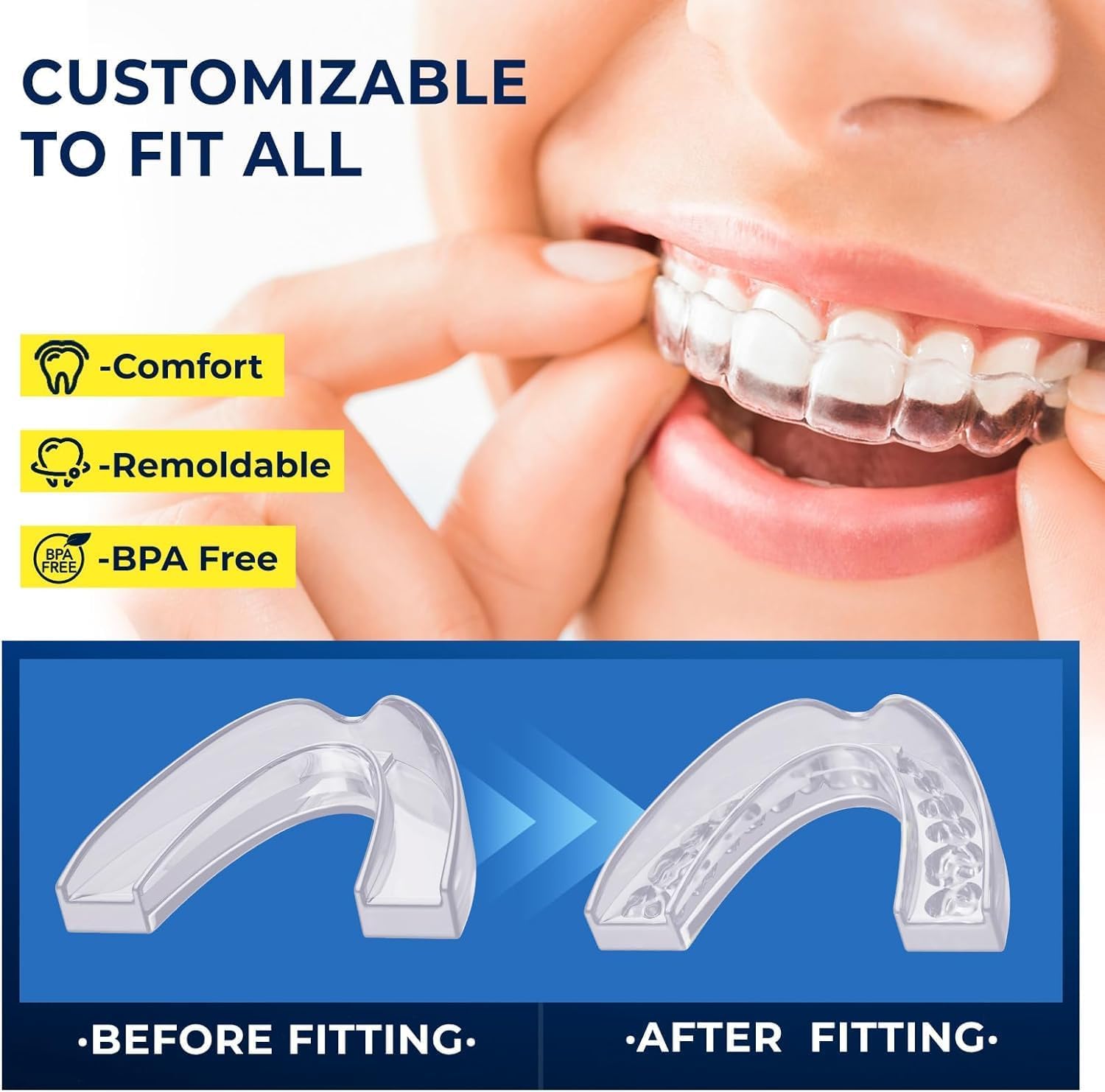 Mouth Guard for Teeth Grinding at Night - Comfortable Guard

