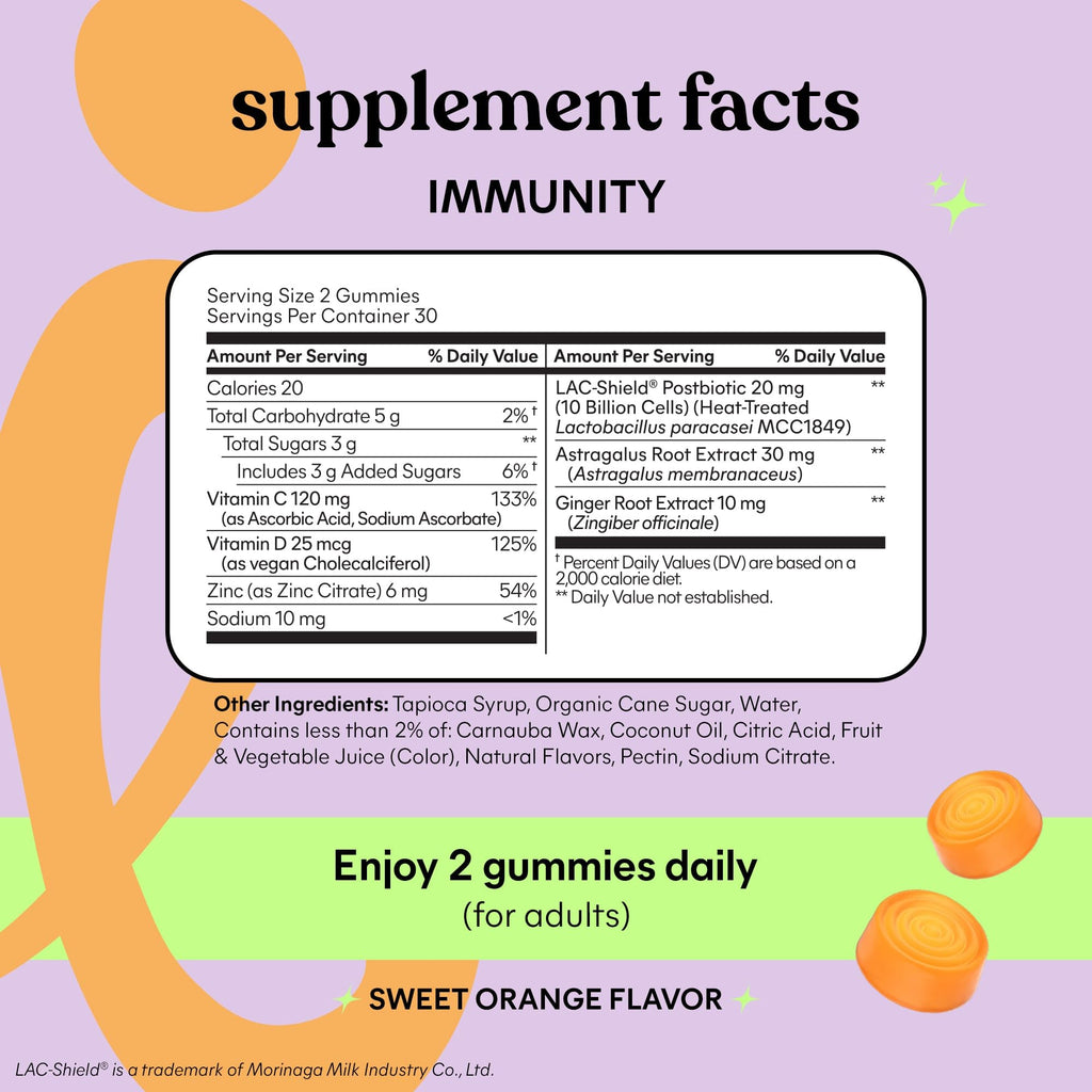 Lemme Immunity Postbiotic Gummies | Immune Support

