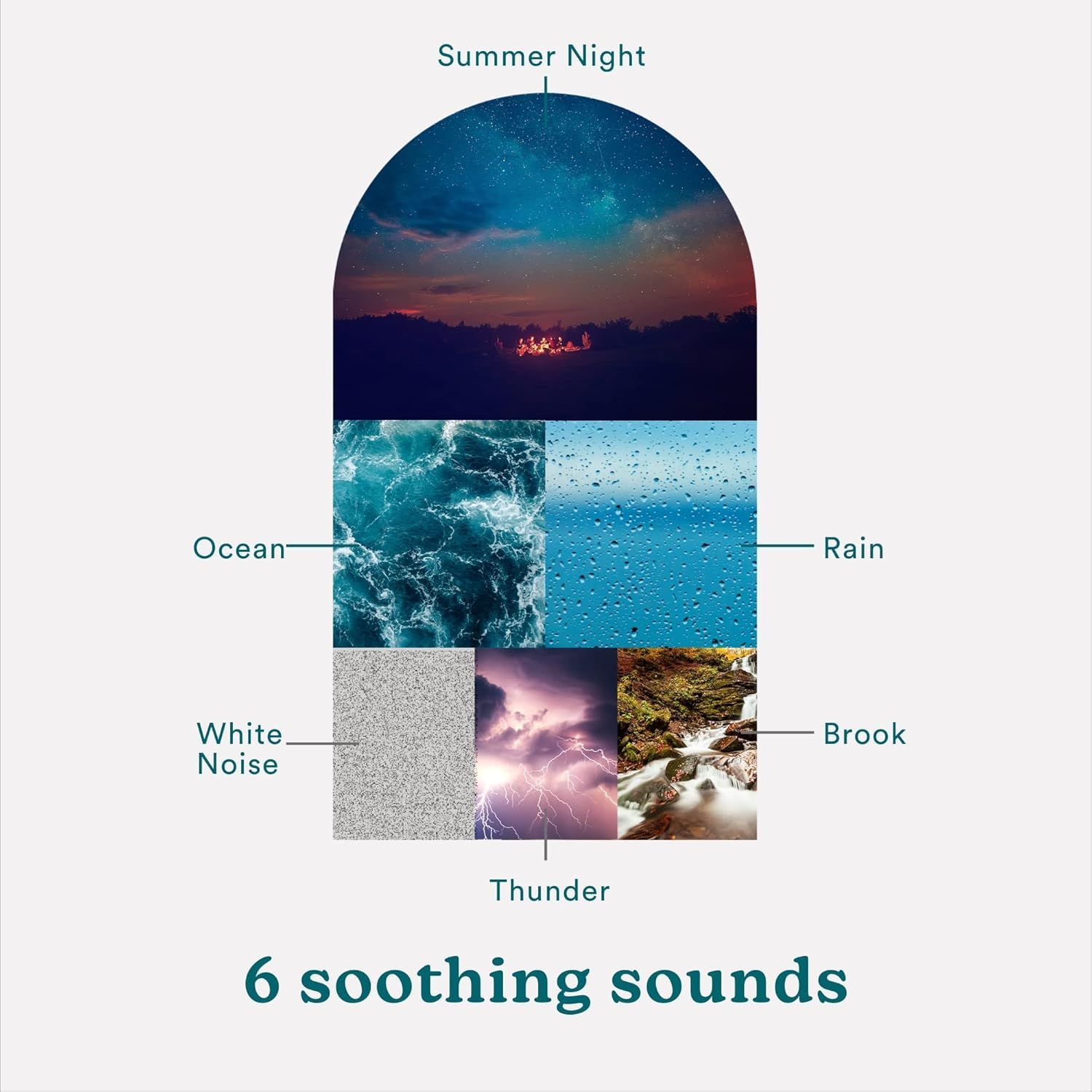 Homedics SoundSleep White Noise Sound Machine | 6 Sounds

